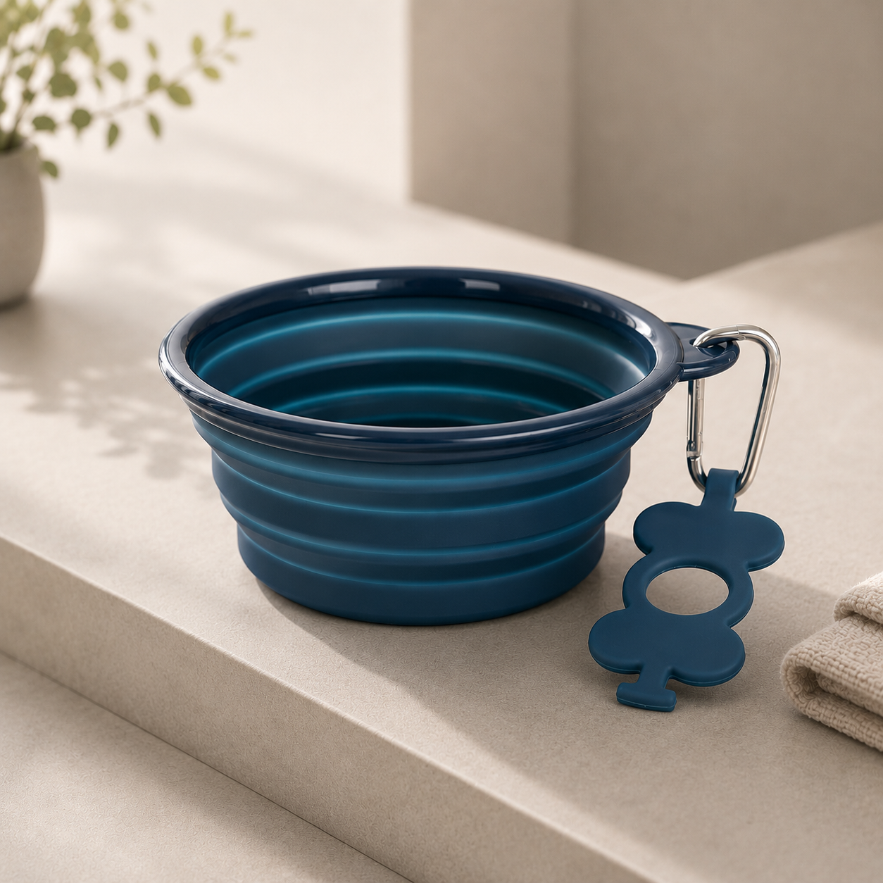 Collapsible Silicone Dog Bowl for Travel