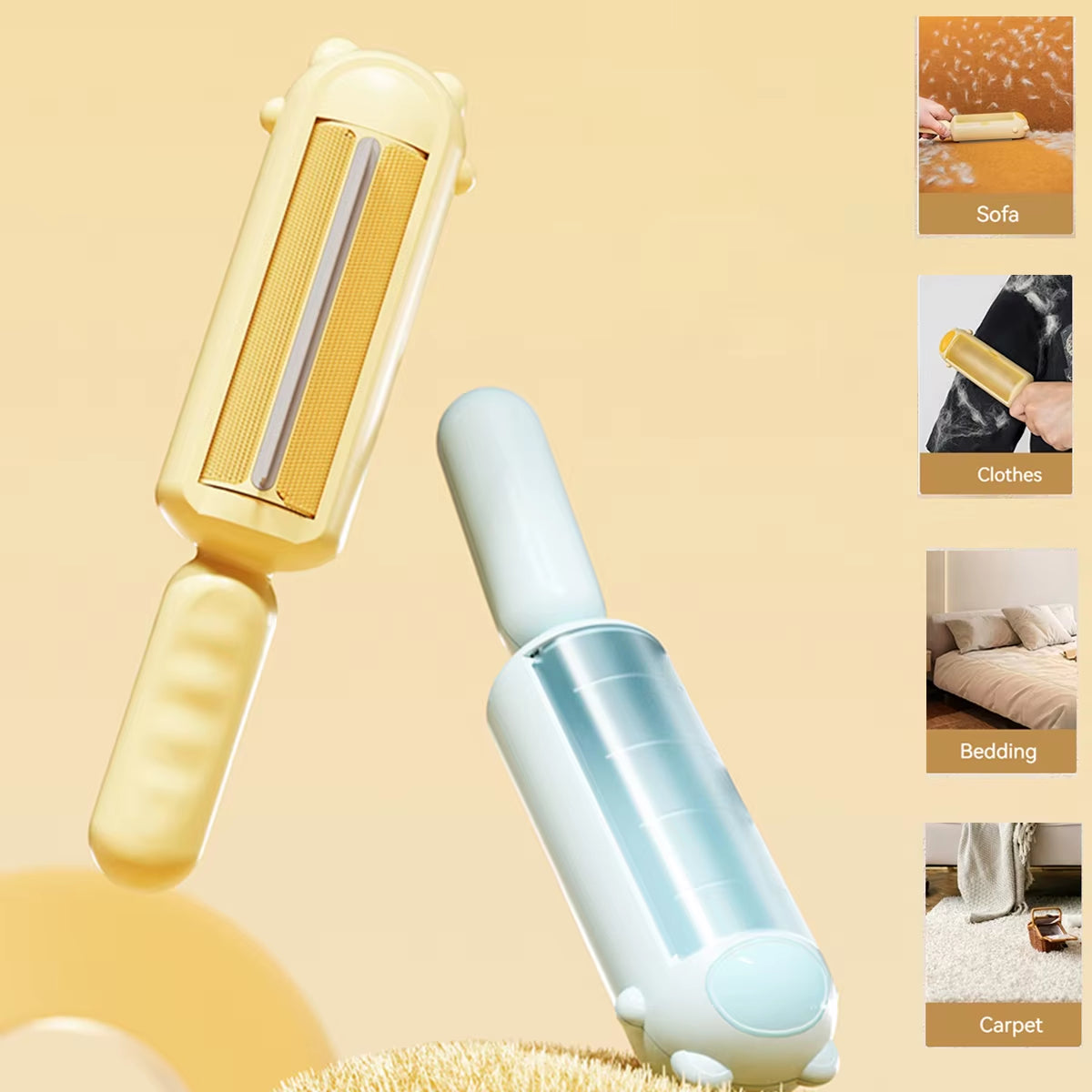 Pet Hair Remover Roller - Self-Cleaning Lint Brush for Effective Removal of Dog and Cat Hair in Household Cleaning